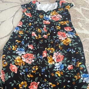 Old Navy Black Floral Maternity Dress